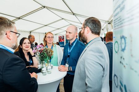 People in conversation