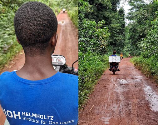 Motorcycle on the road