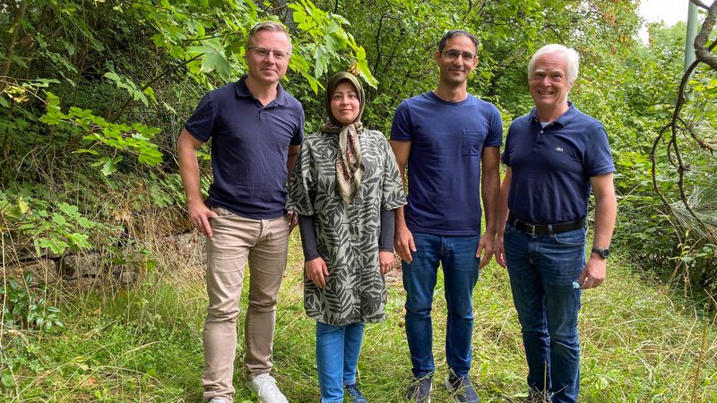 Bild von Michael Briese, Saeede Salehi, Abdolhossein Zare und Michael Sendtner. Foto: privat