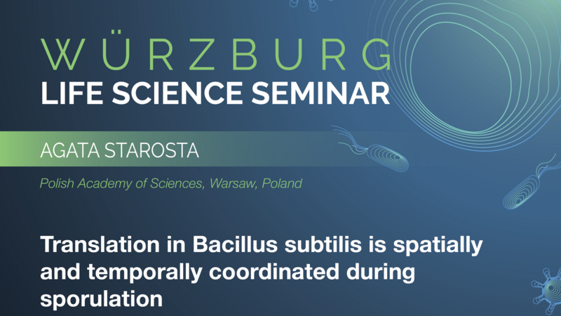 Würzburg Life Science Seminar: Agata Starosta